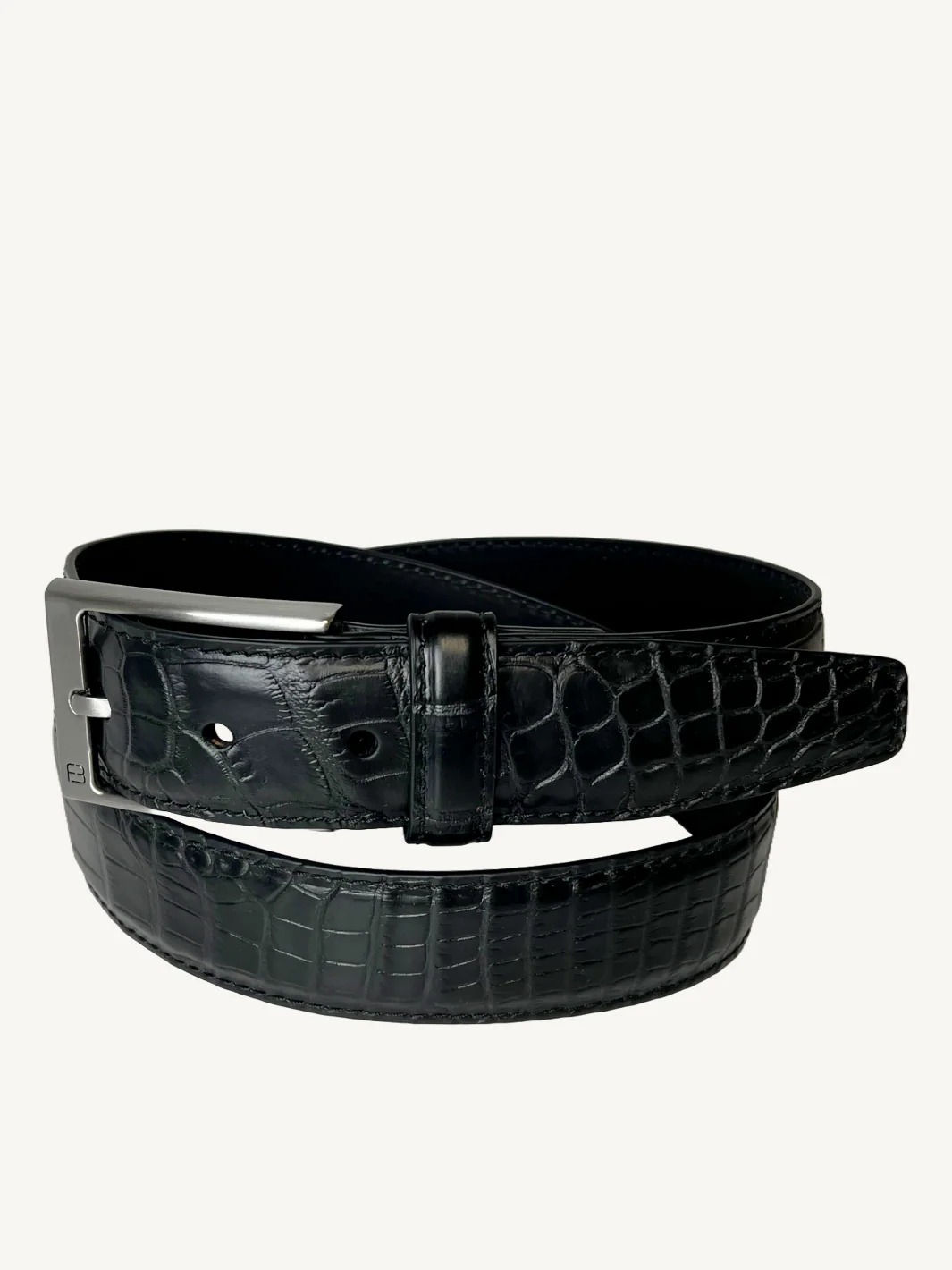 Black Genuine Alligator Belt | 1 3/8" Width - Image 2