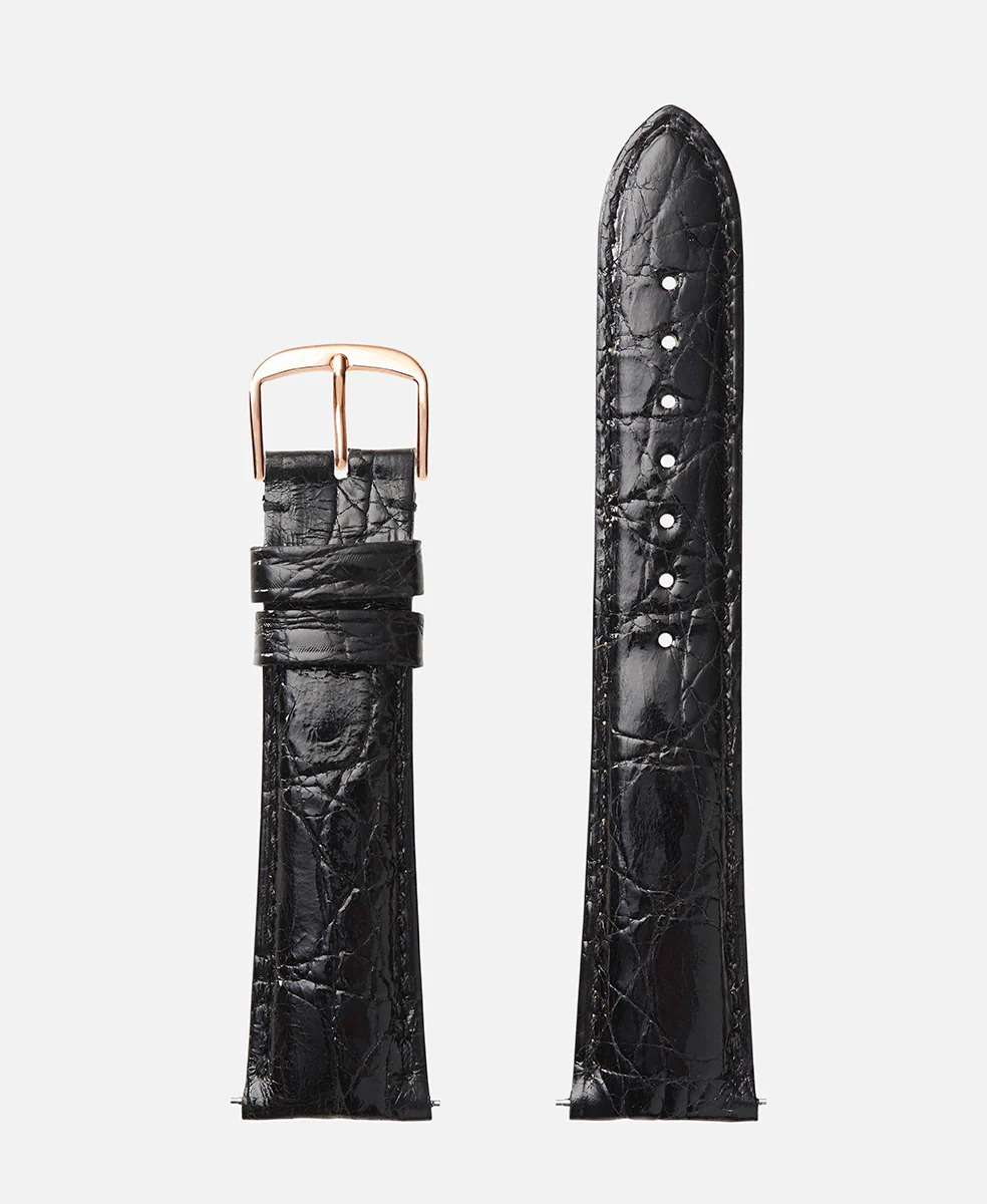 Black Genuine Crocodile | h2001 - Image 3