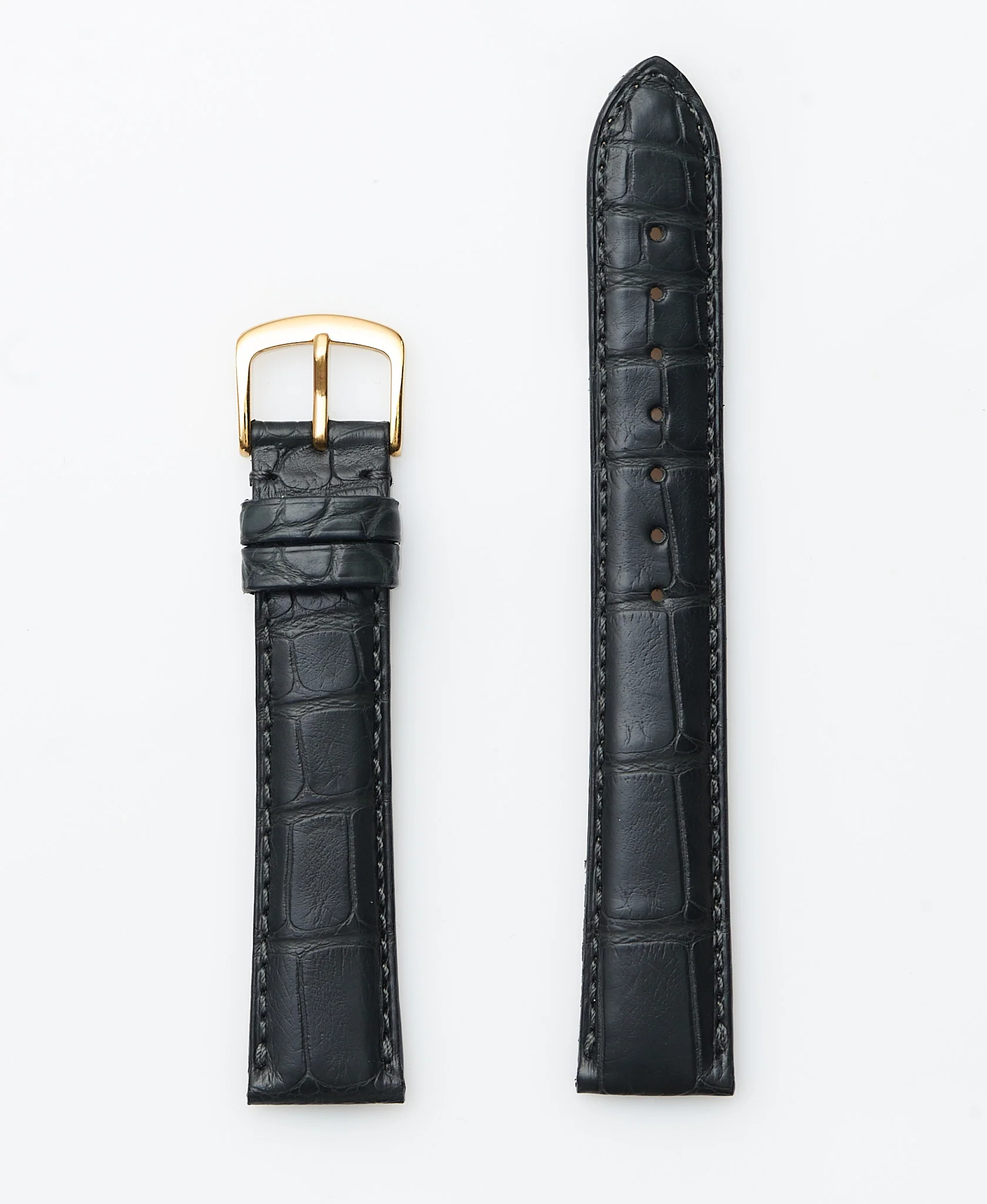 Black Genuine Matte Alligator | h2005