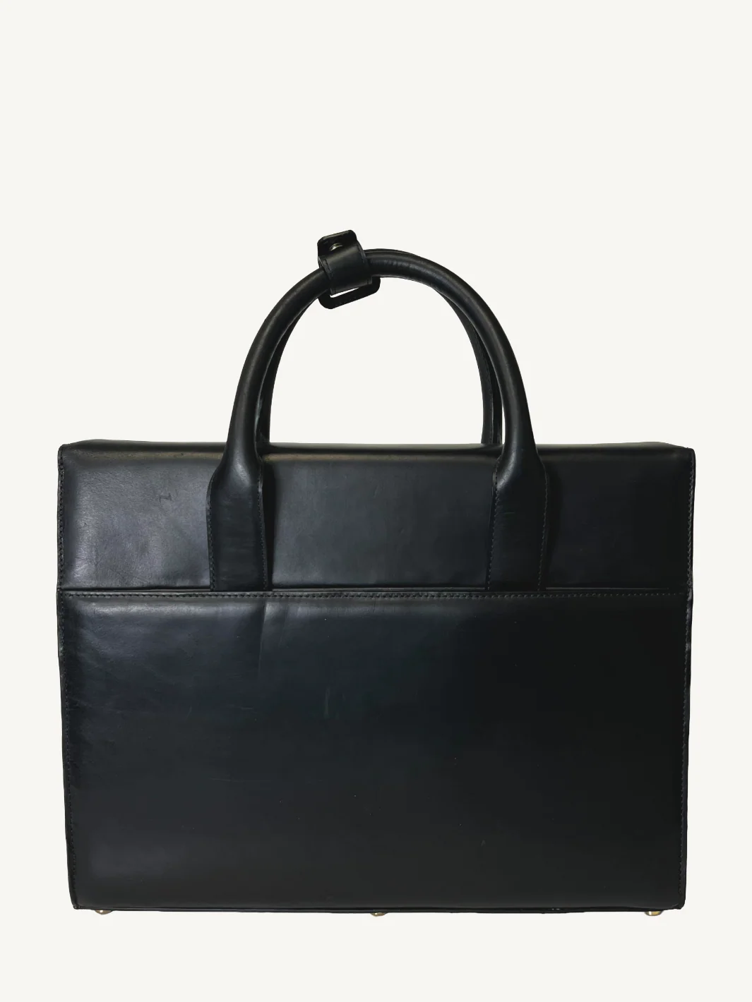 Black Leather Attaché Case - Image 6