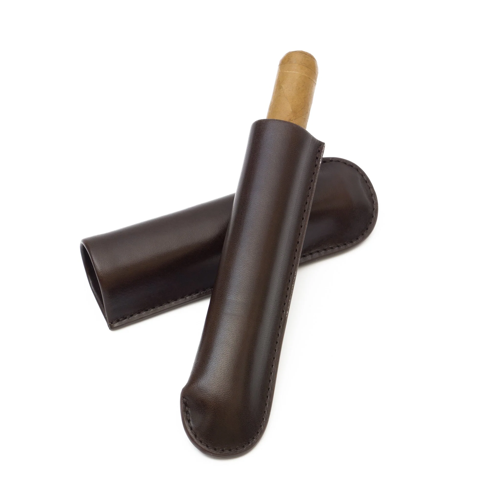 Single-Finger Genuine Leather Cigar Case | TF300 - Image 2