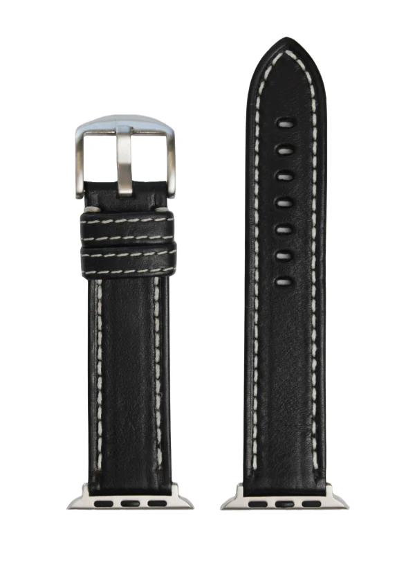 Black Single Ply Genuine Vegetable Tanned Leather | h2040 - Image 2