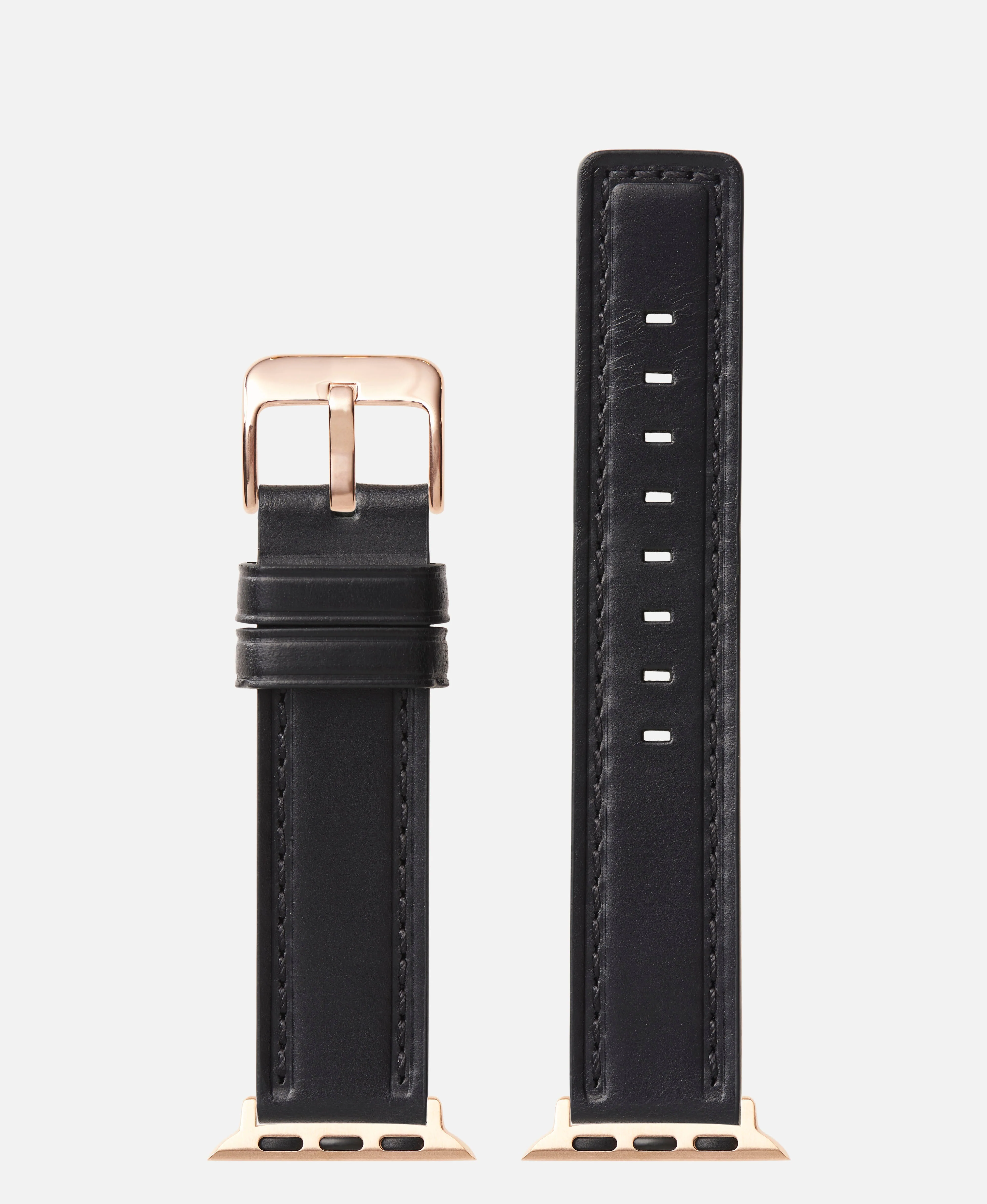 Black Square End Genuine Oil Tan | Apple Watch Compatible - H0784 - Image 3