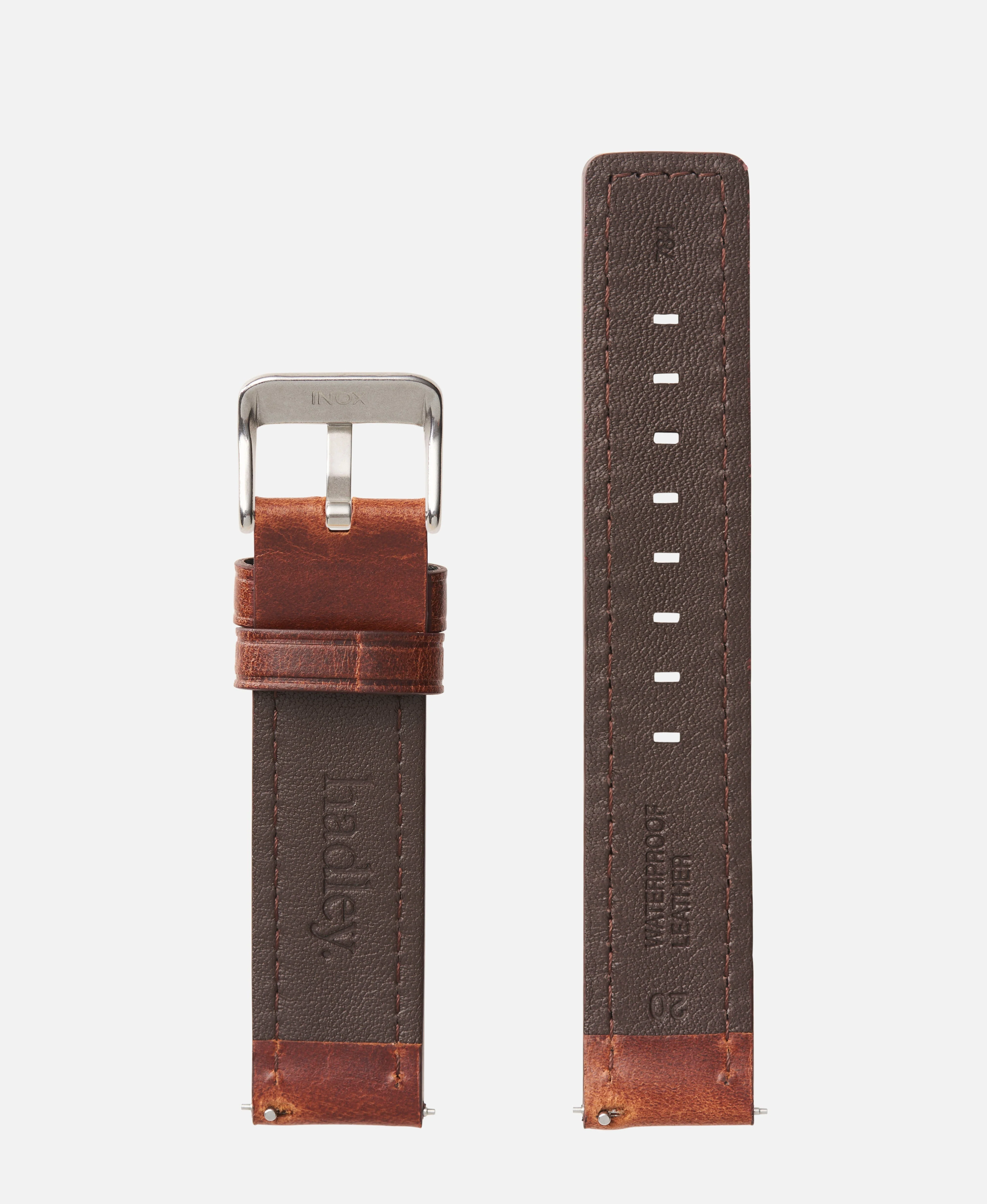 Black Square End Genuine Oil Tan | Apple Watch Compatible - H0784 - Image 5