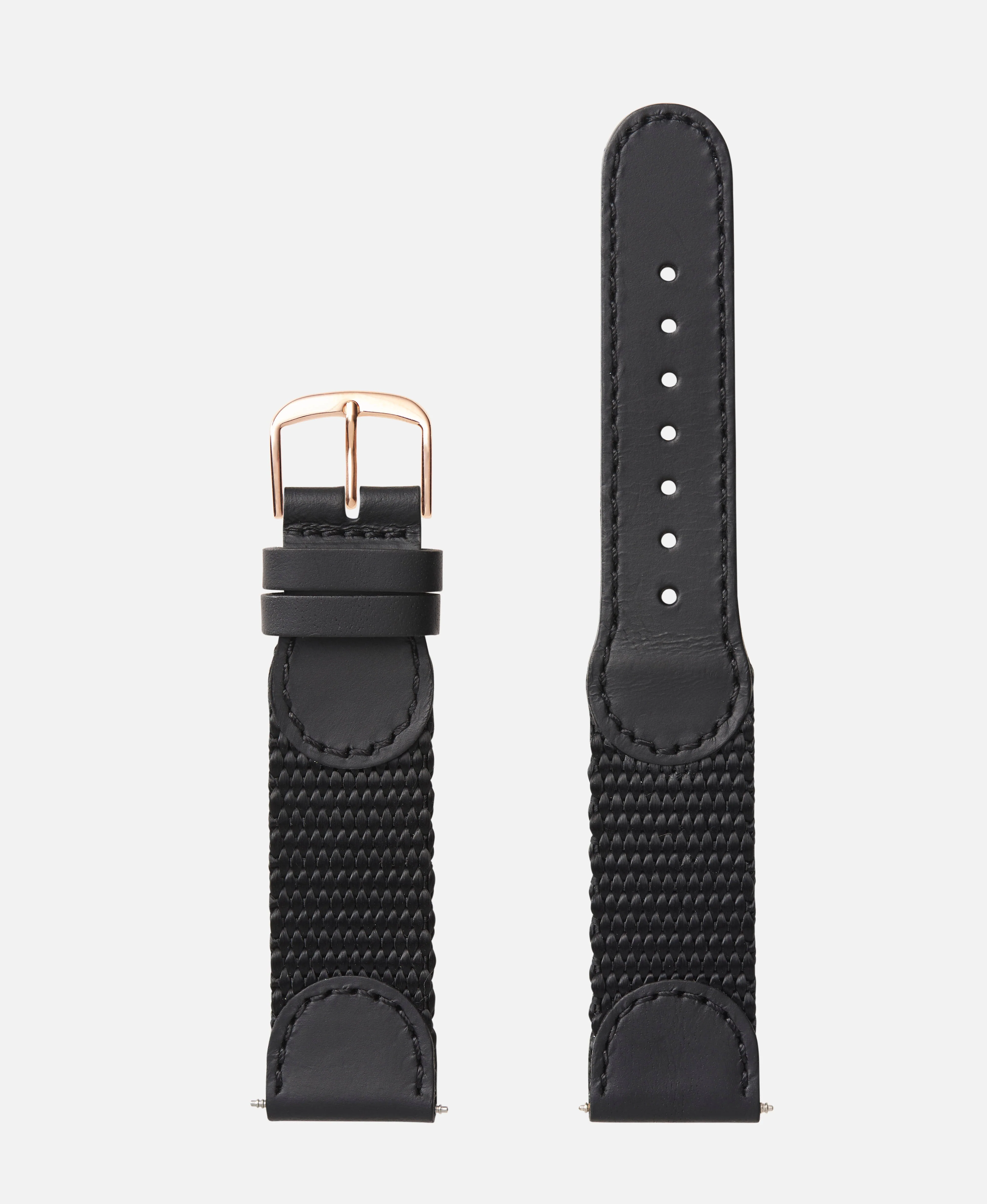 Black Swiss Army Style Leather | Traditional - H0866 - Image 3