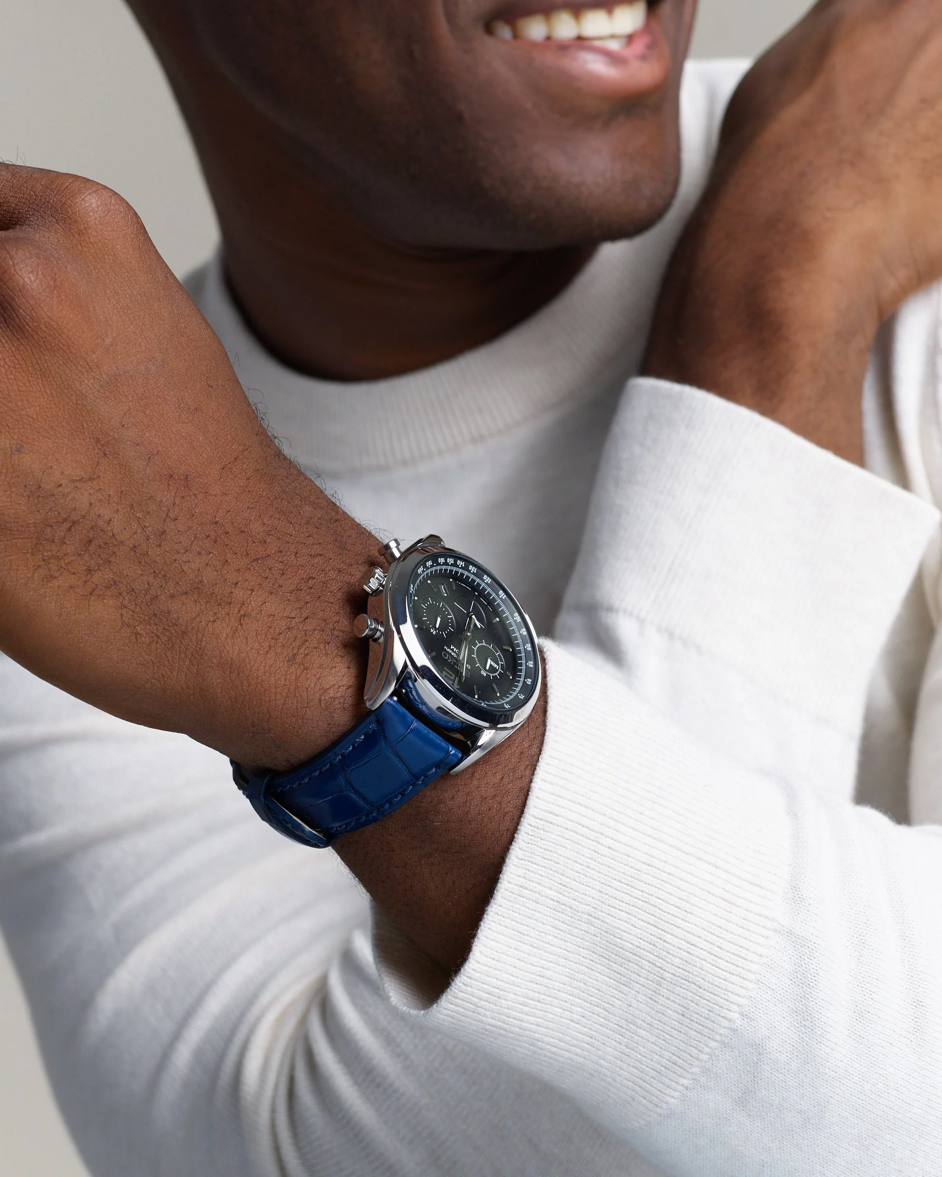Blue Genuine Matte Alligator | h2022 - Image 2