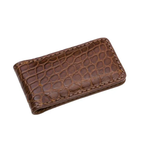 Genuine Alligator Magnetic Money Clip | BPM410 - Image 2
