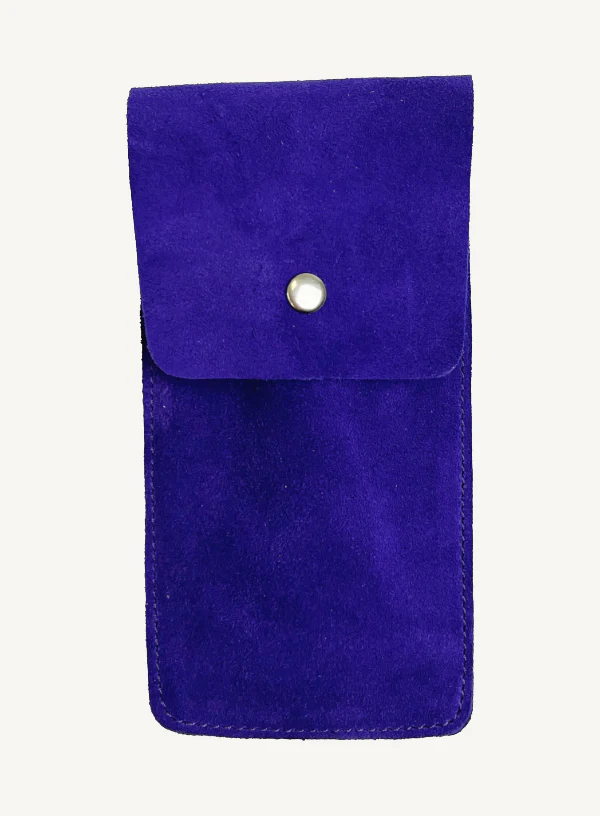 Bright Purple Suede Watch Pouch
