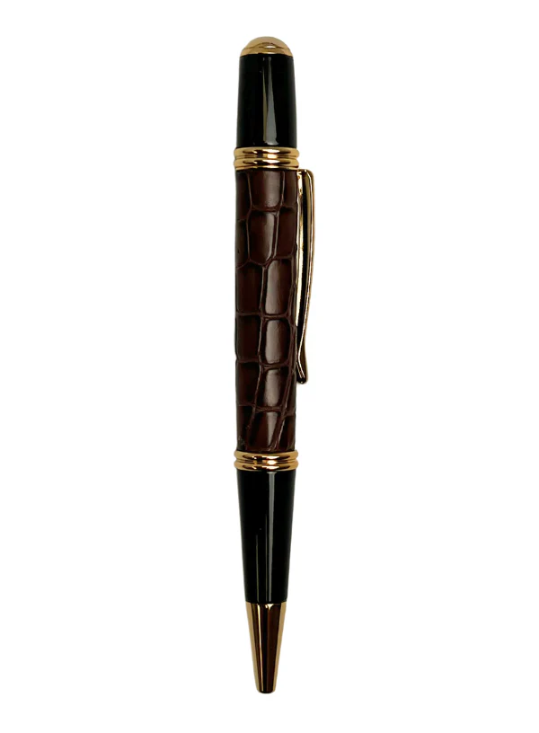 Brown Alligator Wrapped Gatsby Pen | BP847