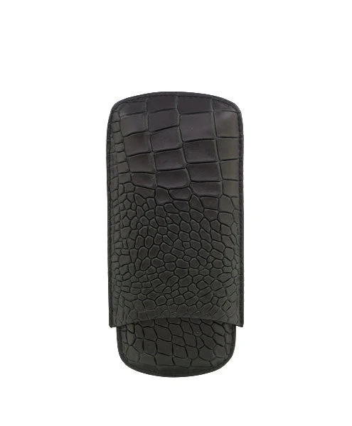 Deep Crocodile Embossed Cigar Case | TF200 - Image 3