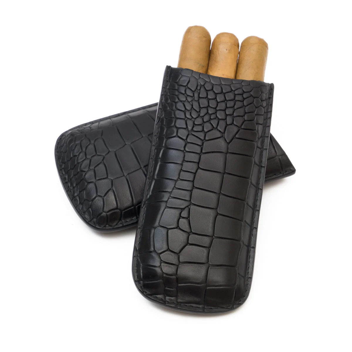 Deep Crocodile Embossed Cigar Case | TF200 - Image 6