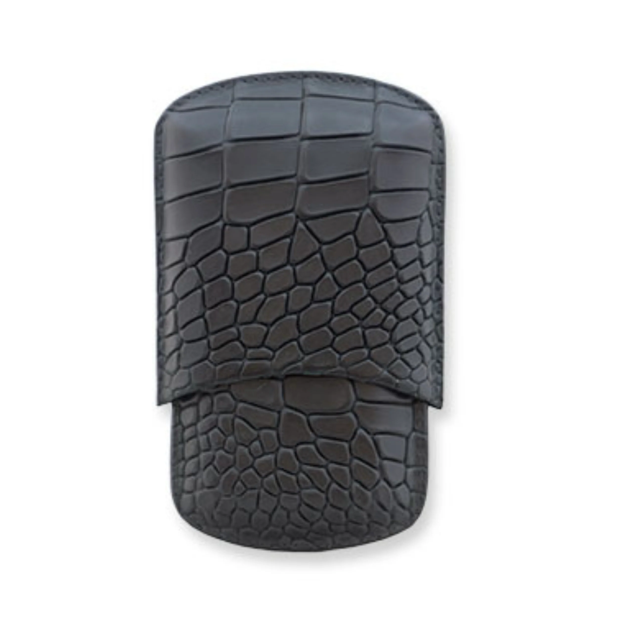 Deep Crocodile Embossed Robusto Cigar Case | TF200 - Image 2