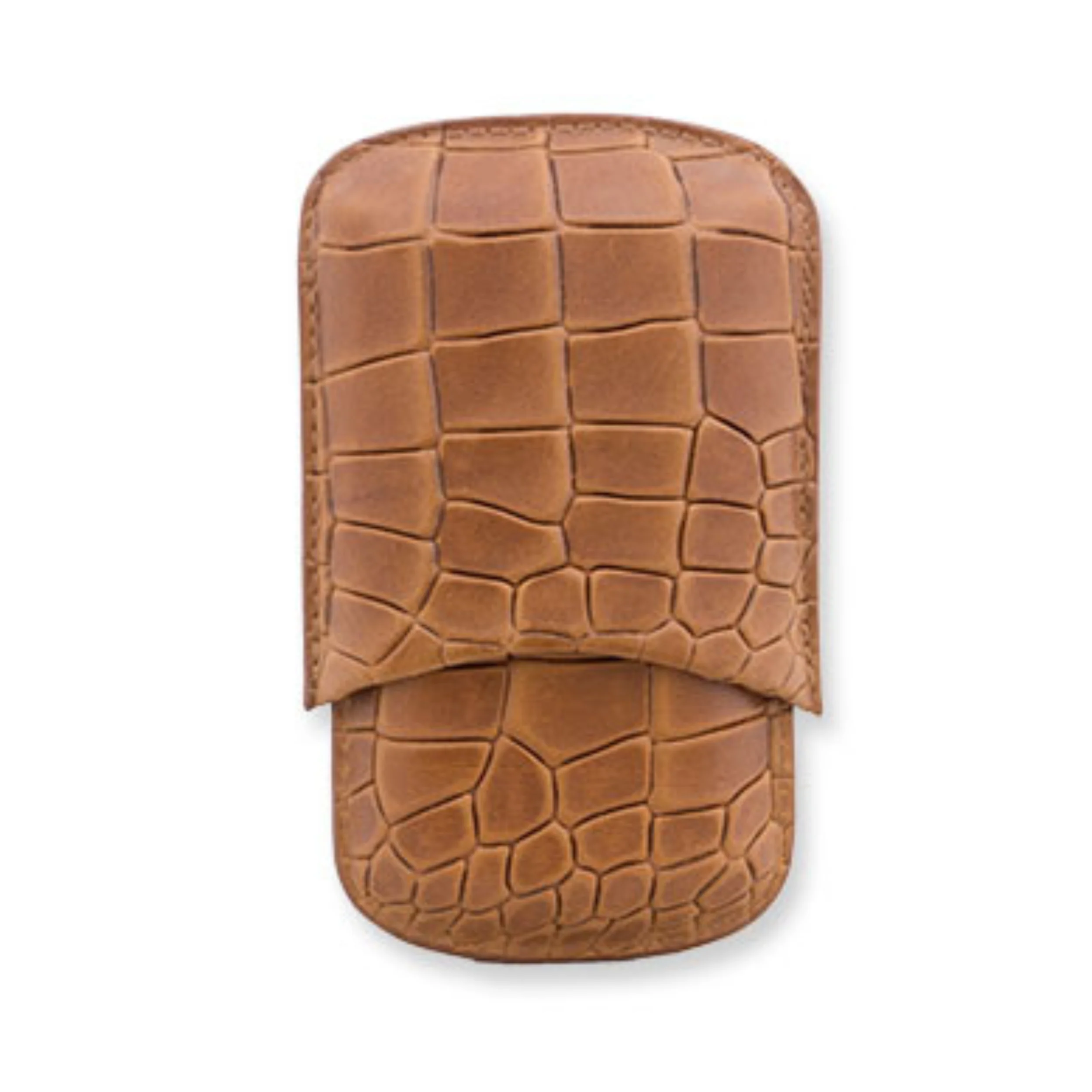 Deep Crocodile Embossed Robusto Cigar Case | TF200 - Image 6