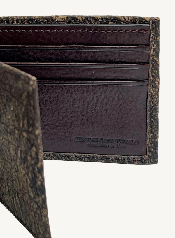 Brown Genuine Cape Buffalo Wallet | BPW7687 - Image 2