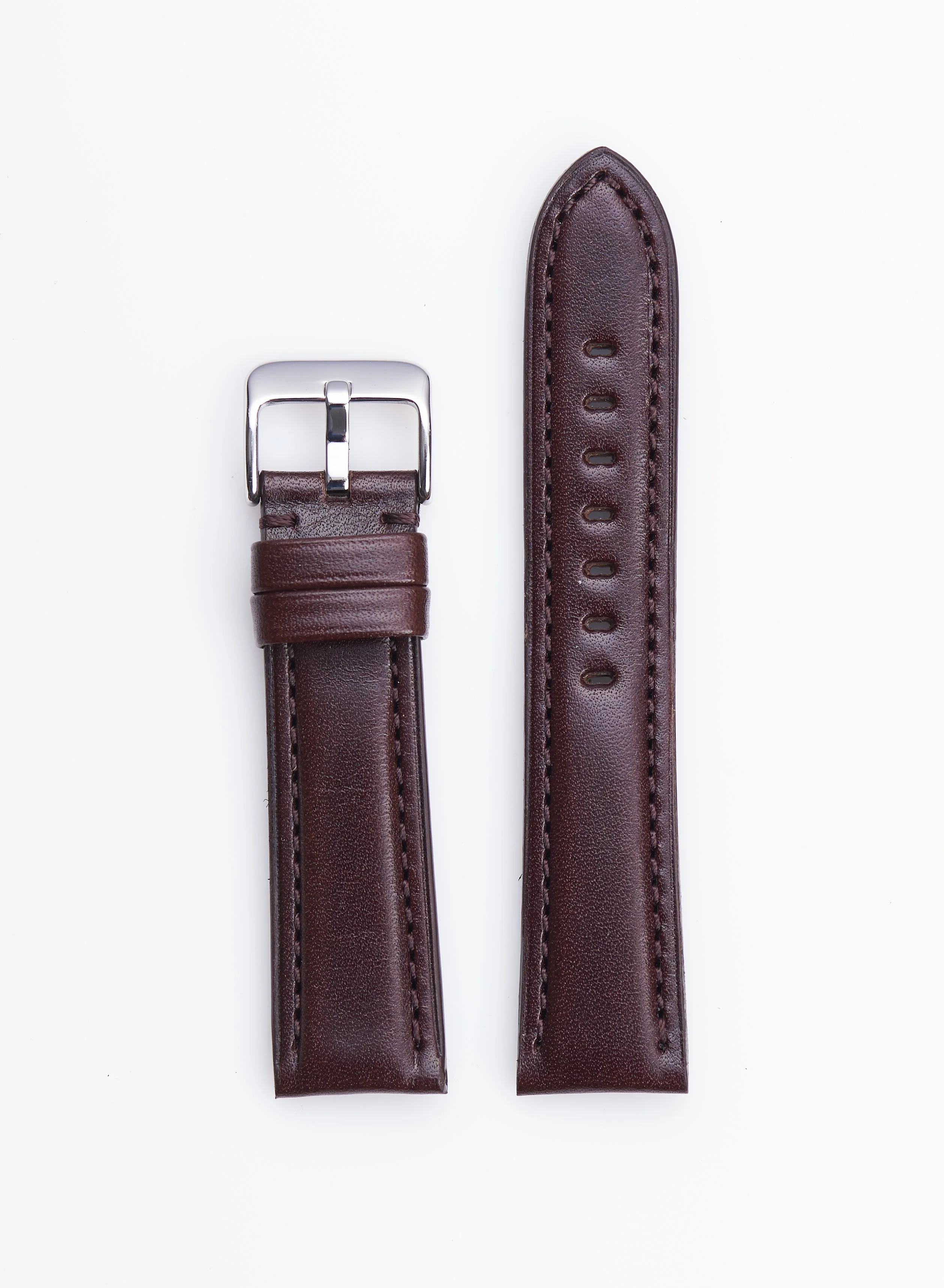 Brown High Polished Italian Leather | h2046