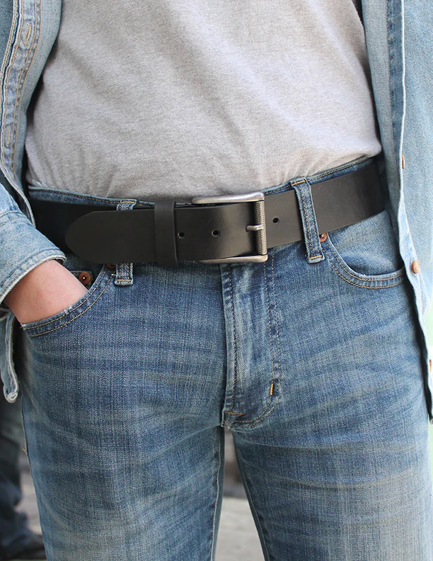 Brown Leather Jean Belt | - Image 2