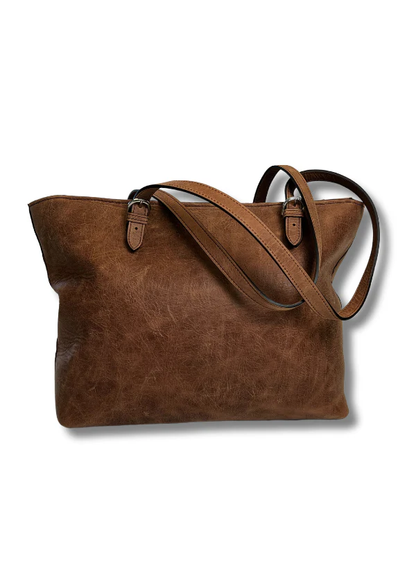 Brown Leather Tote Bag | BPB8449 - Image 3