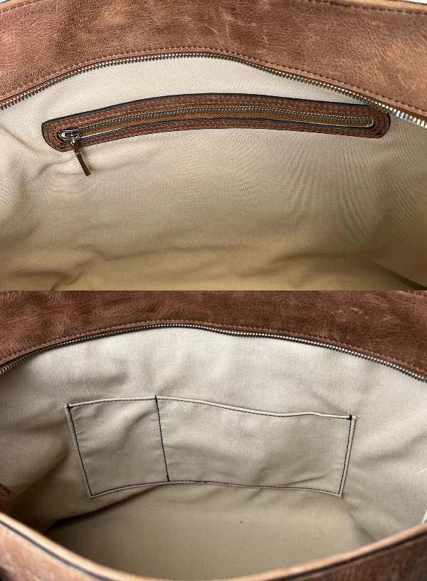 Brown Leather Tote Bag | BPB8449 - Image 4