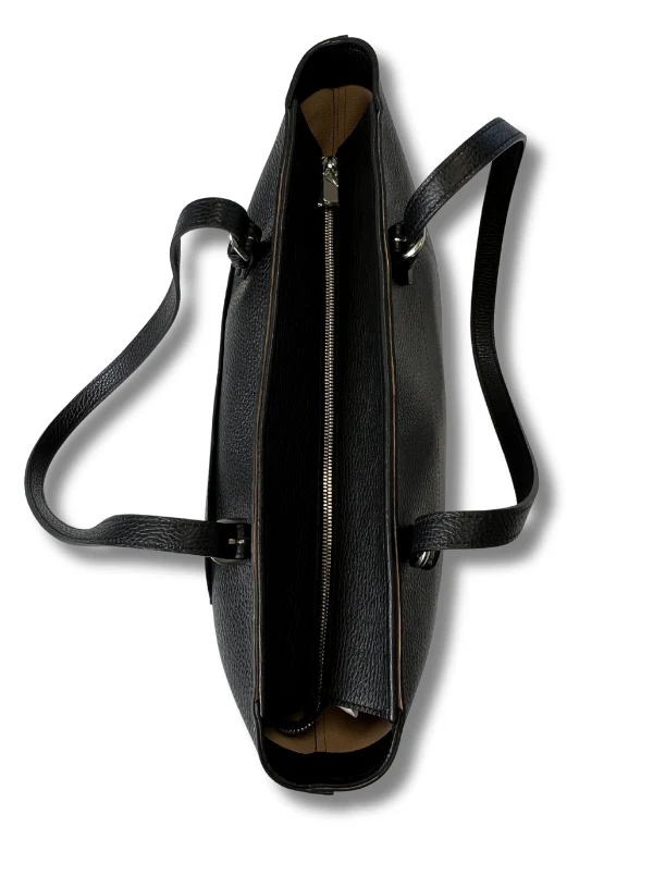 Black Leather Tote Bag | BPB8450 - Image 5