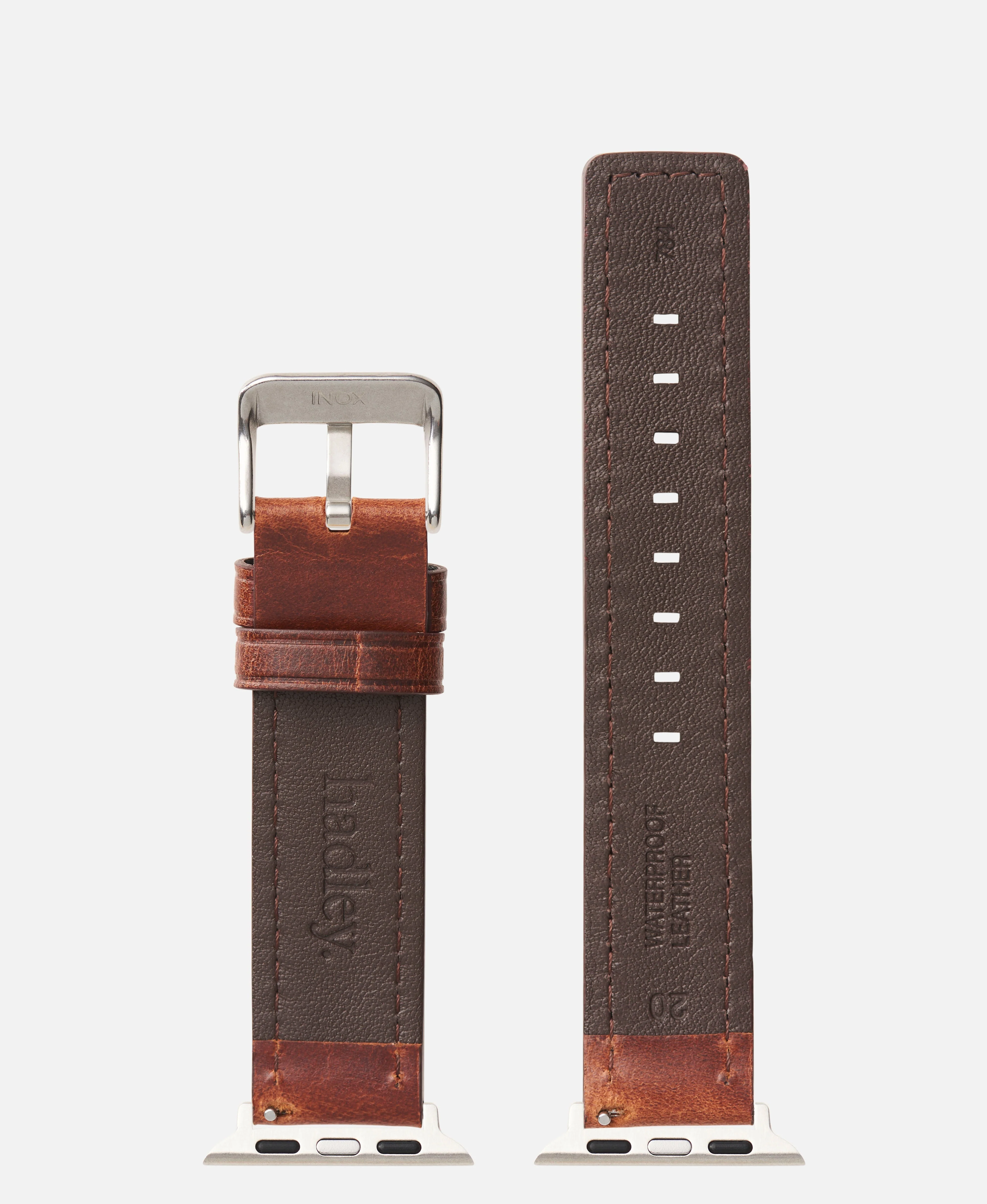 Brown Square End Genuine Oil Tan | Apple Watch Compatible - H0784 - Image 5