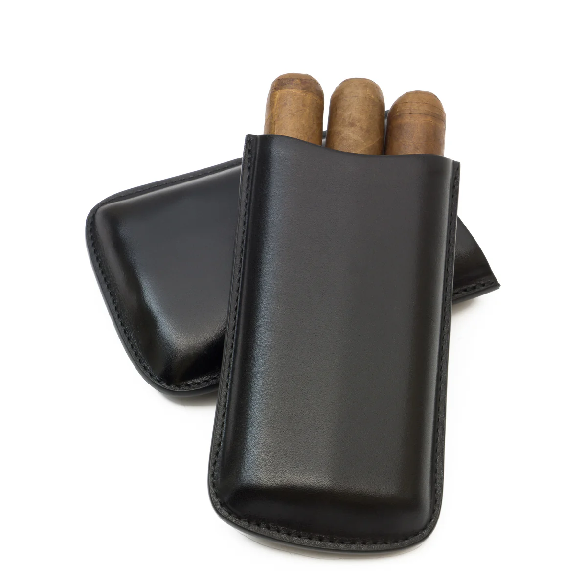 Genuine Leather Big 3-Finger Cigar Case | TF300 - Image 2