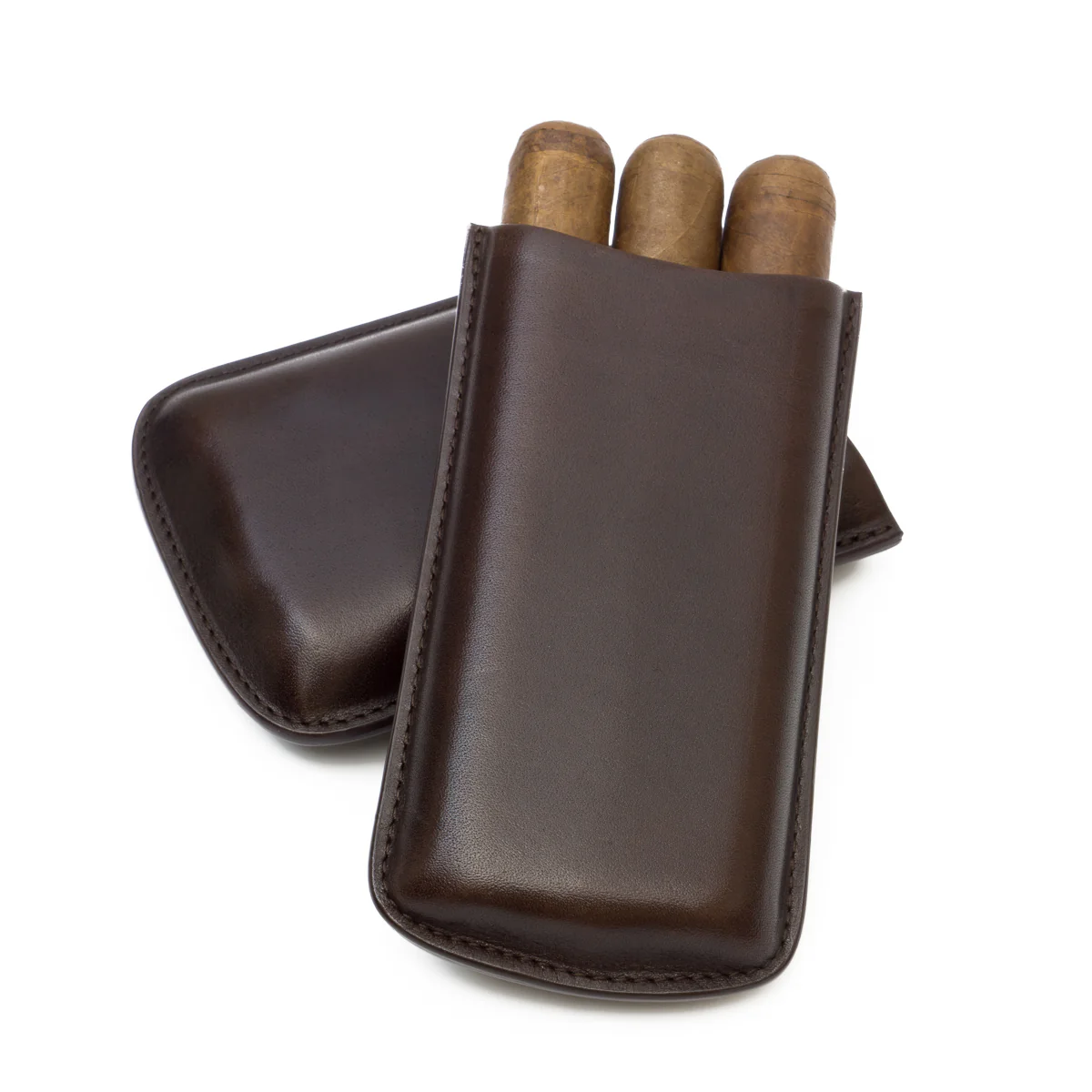 Genuine Leather Big 3-Finger Cigar Case | TF300 - Image 3