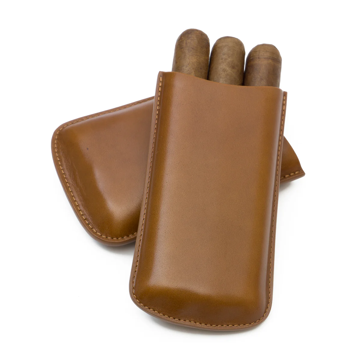 Genuine Leather Big 3-Finger Cigar Case | TF300 - Image 4