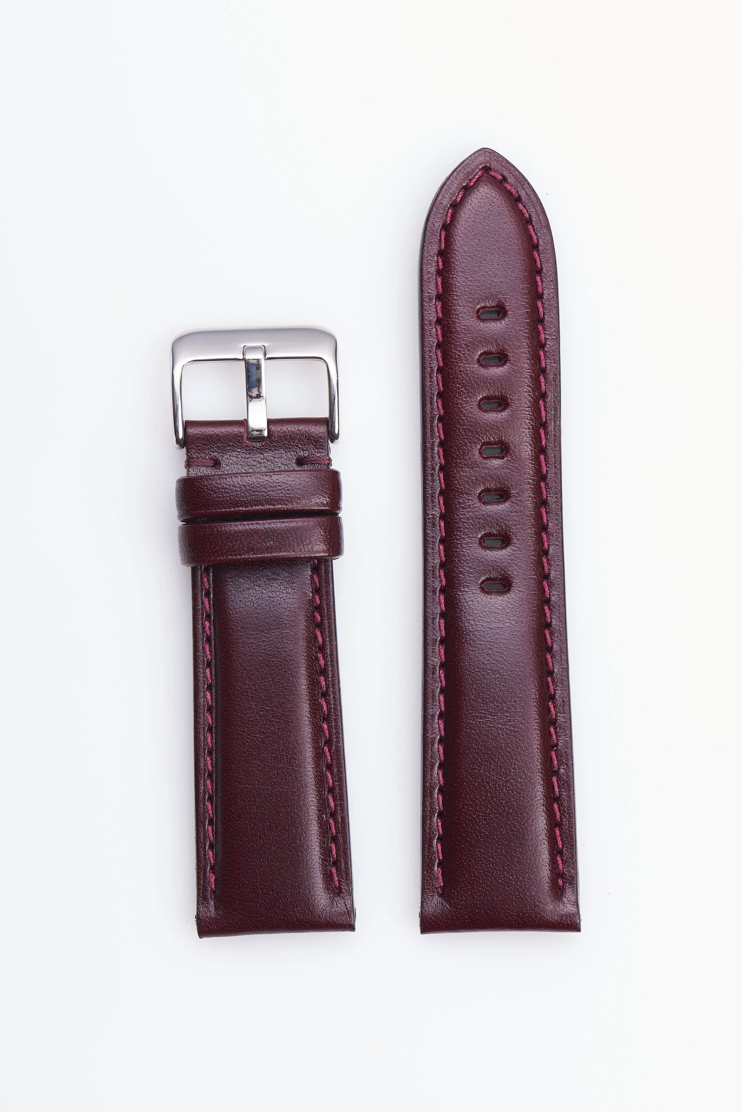 Burgundy High Polished Italian Leather | h2046