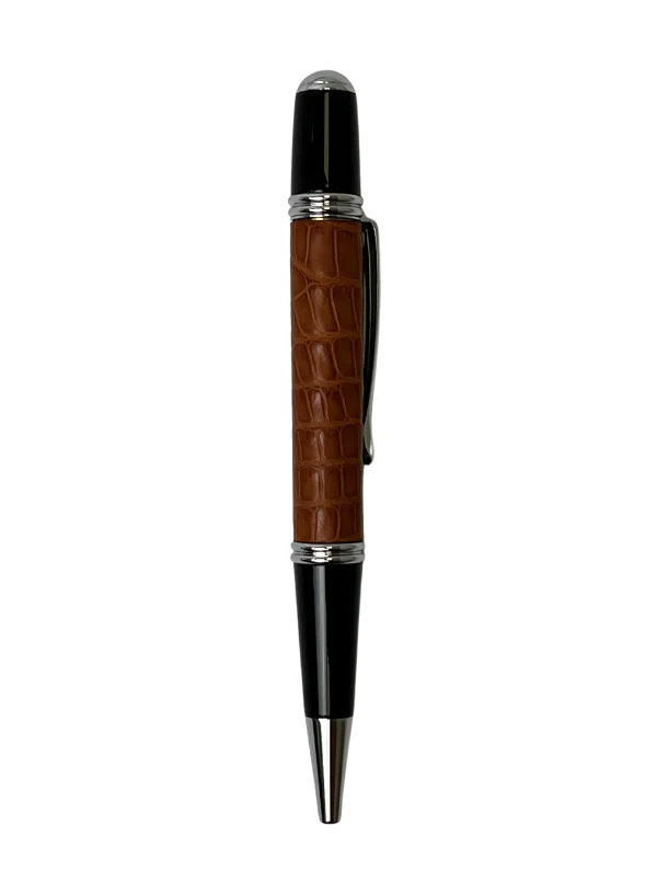 Cognac Alligator Wrapped Gatsby Pen | BP847