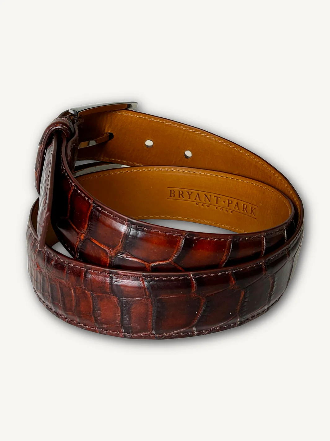 Cognac Genuine Alligator Belt | 1 3/8" Width - Image 3
