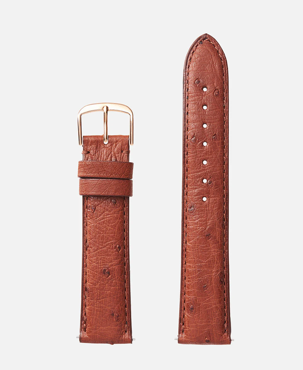 Cognac Genuine Ostrich | h2003 - Image 3
