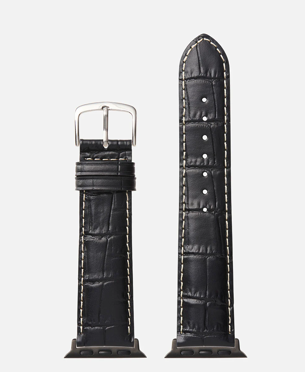 Contrast Stitch Alligator Grain | Apple Watch Compatible 42mm/44mm - Image 11
