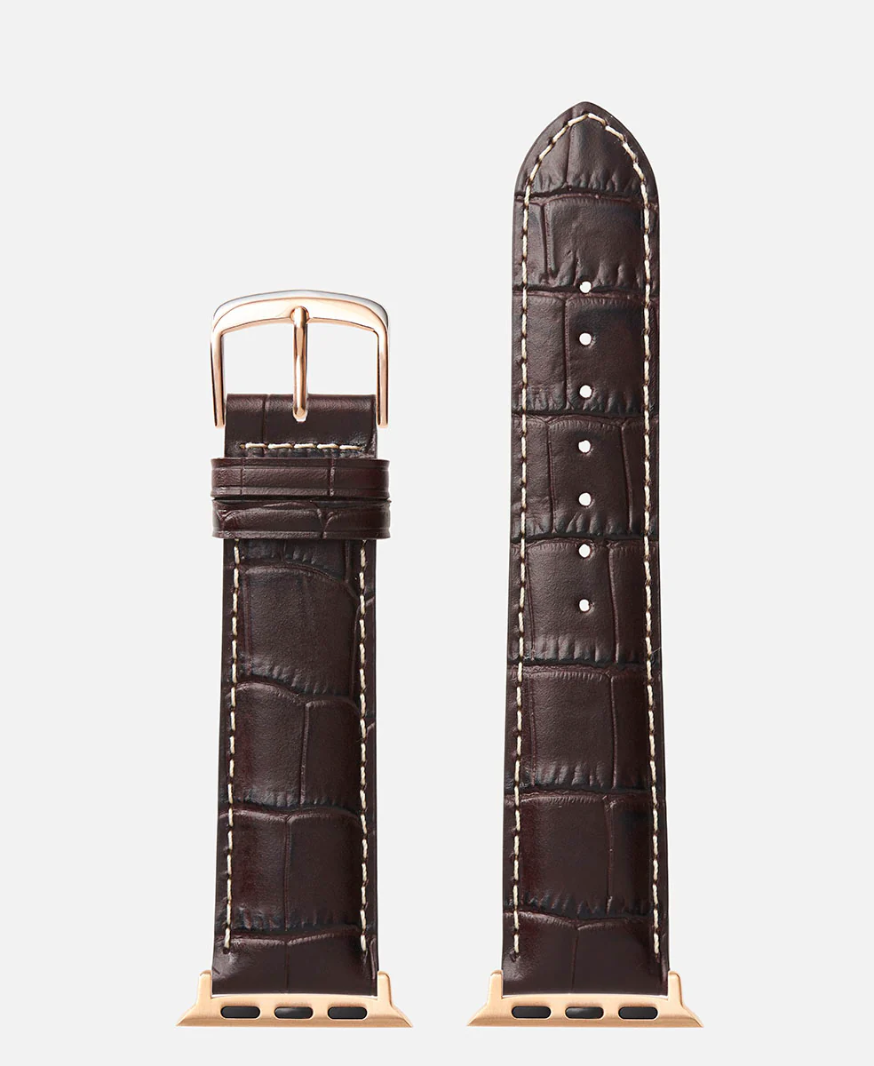 Contrast Stitch Alligator Grain | Apple Watch Compatible 42mm/44mm - Image 17