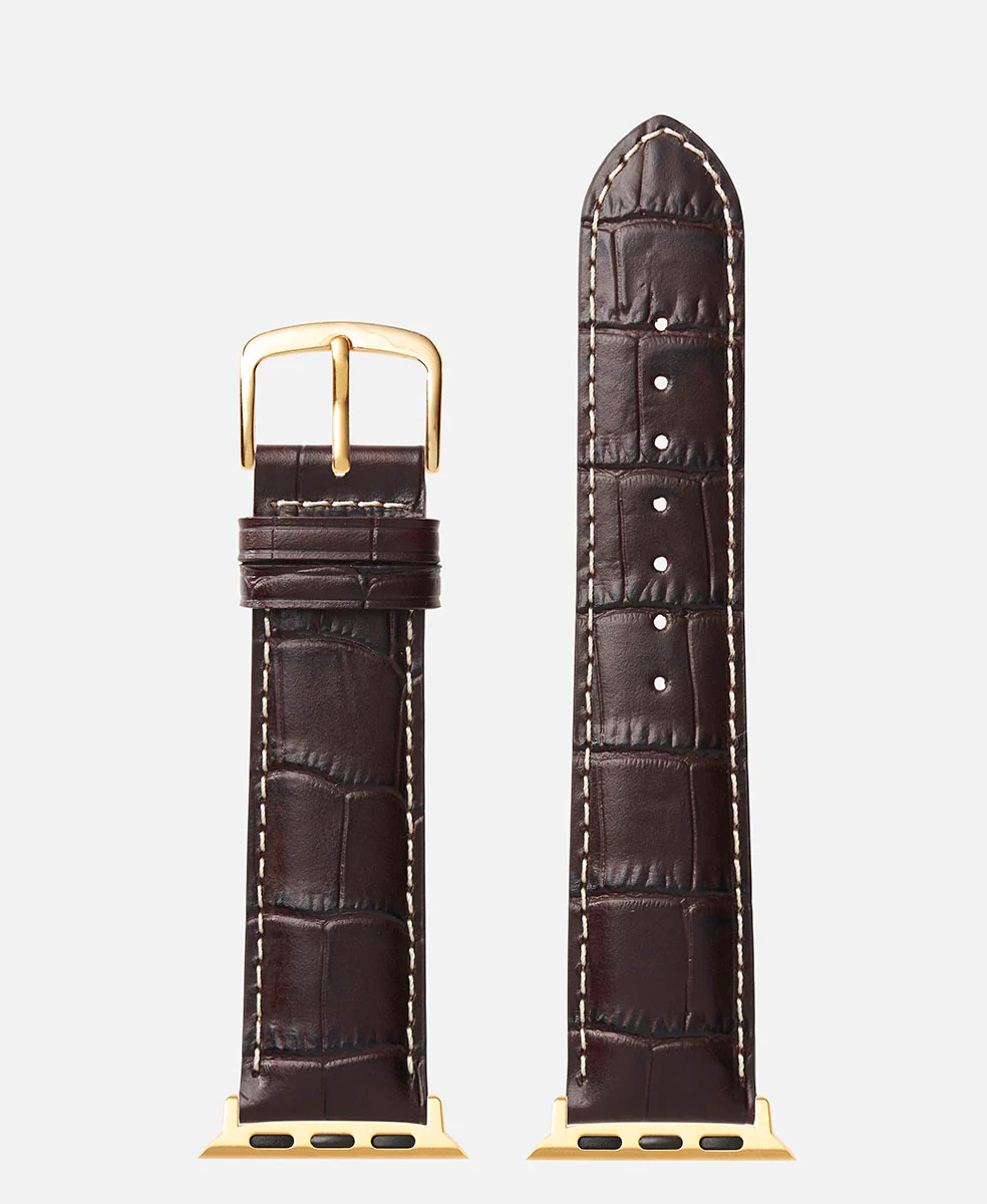 Contrast Stitch Alligator Grain | Apple Watch Compatible 42mm/44mm - Image 23