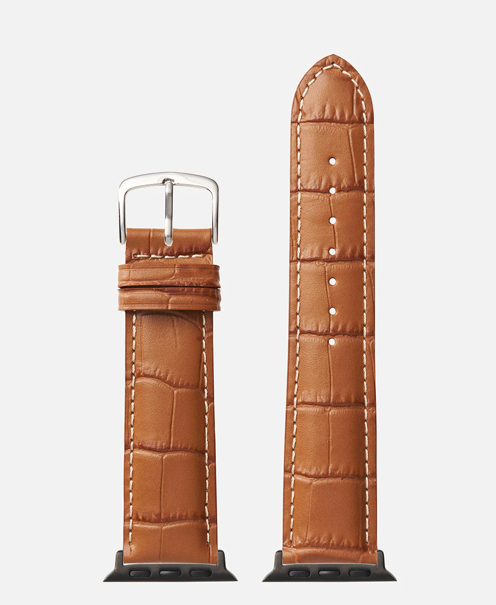 Tan Contrast Stitch Alligator Grain | h0834 - Image 11