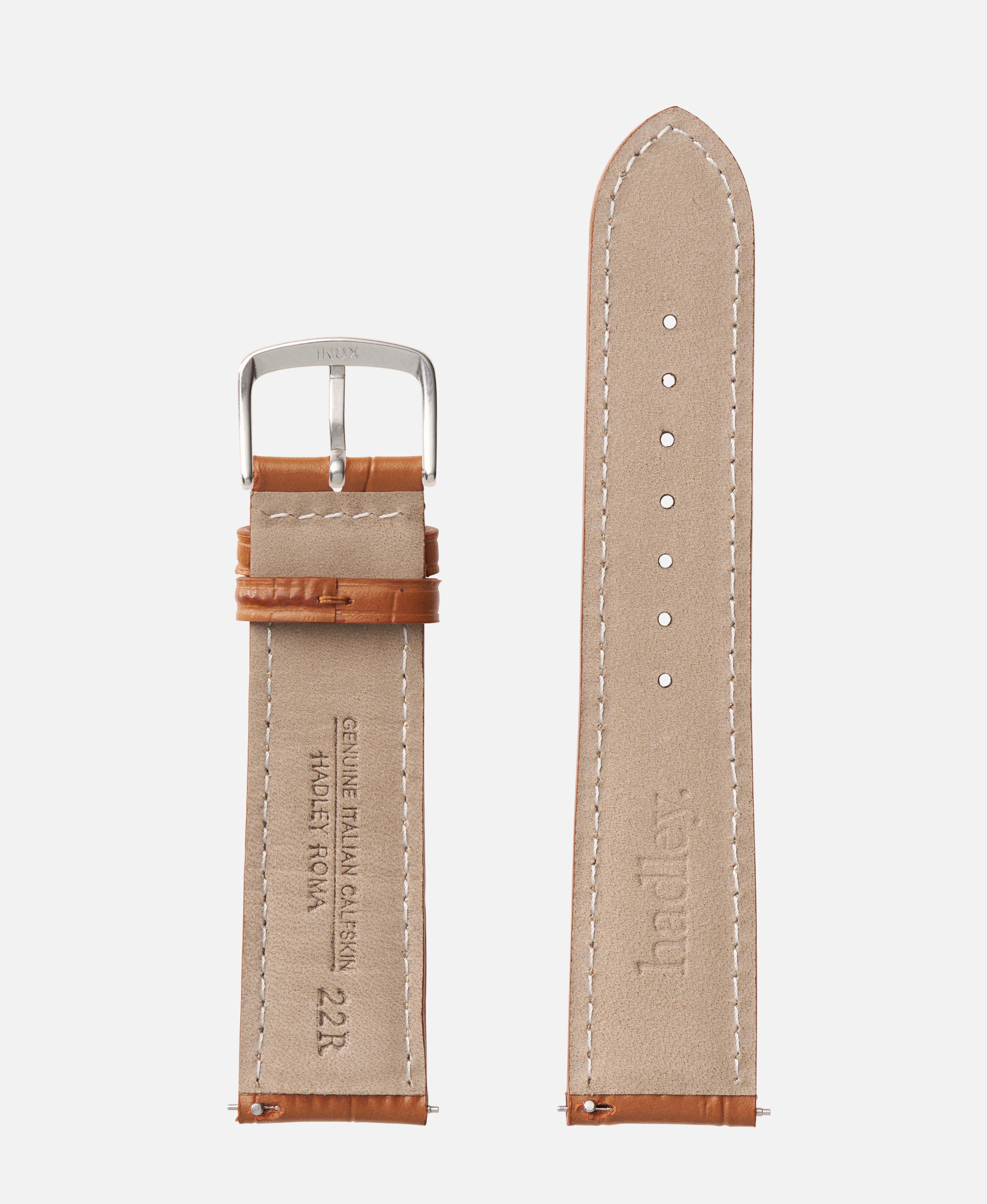 Tan Contrast Stitch Alligator Grain | h0834 - Image 2