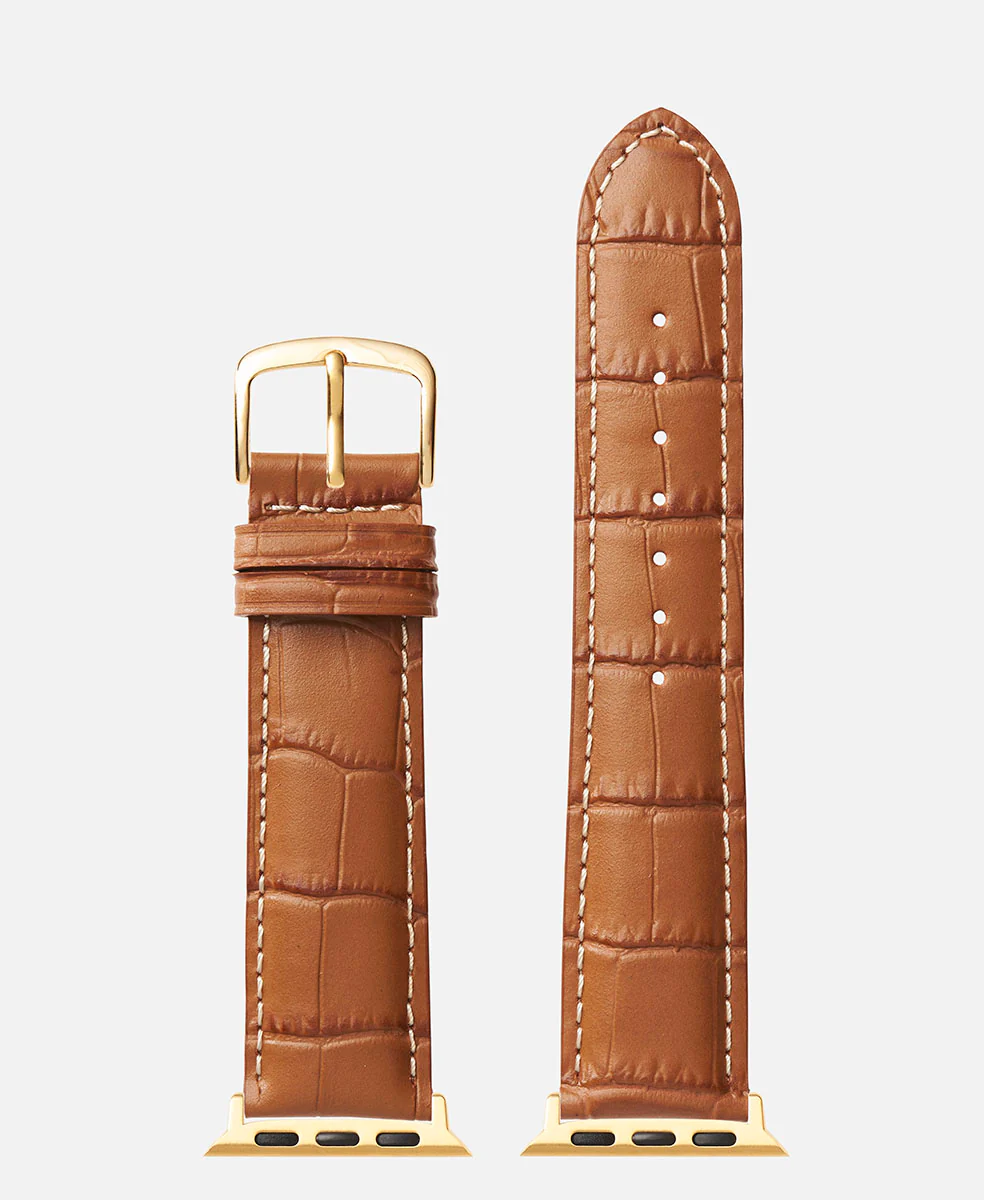 Tan Contrast Stitch Alligator Grain | h0834 - Image 9