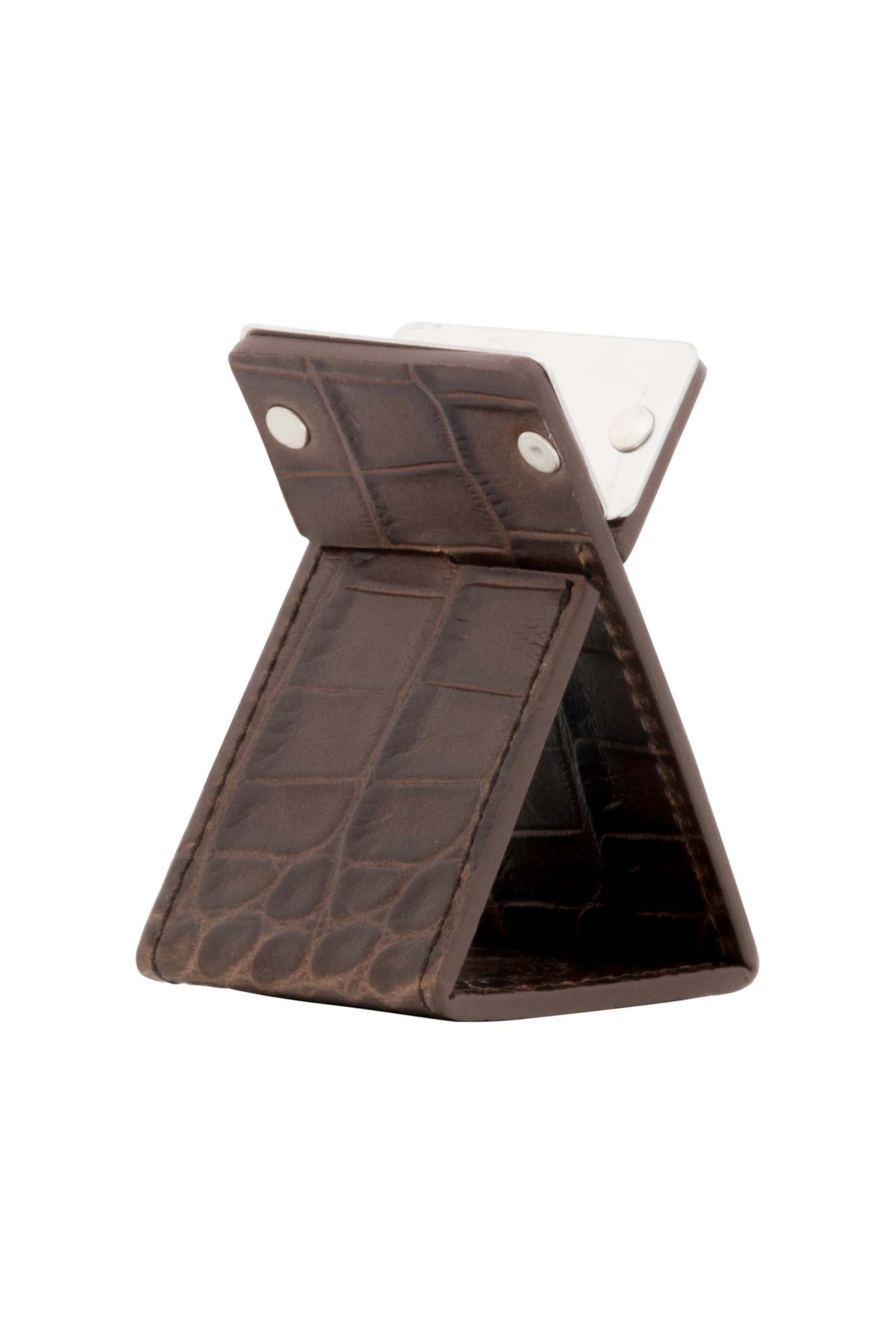 Crocodile Embossed Leather Collapsible Cigar Stand | Made in the USA - Image 2