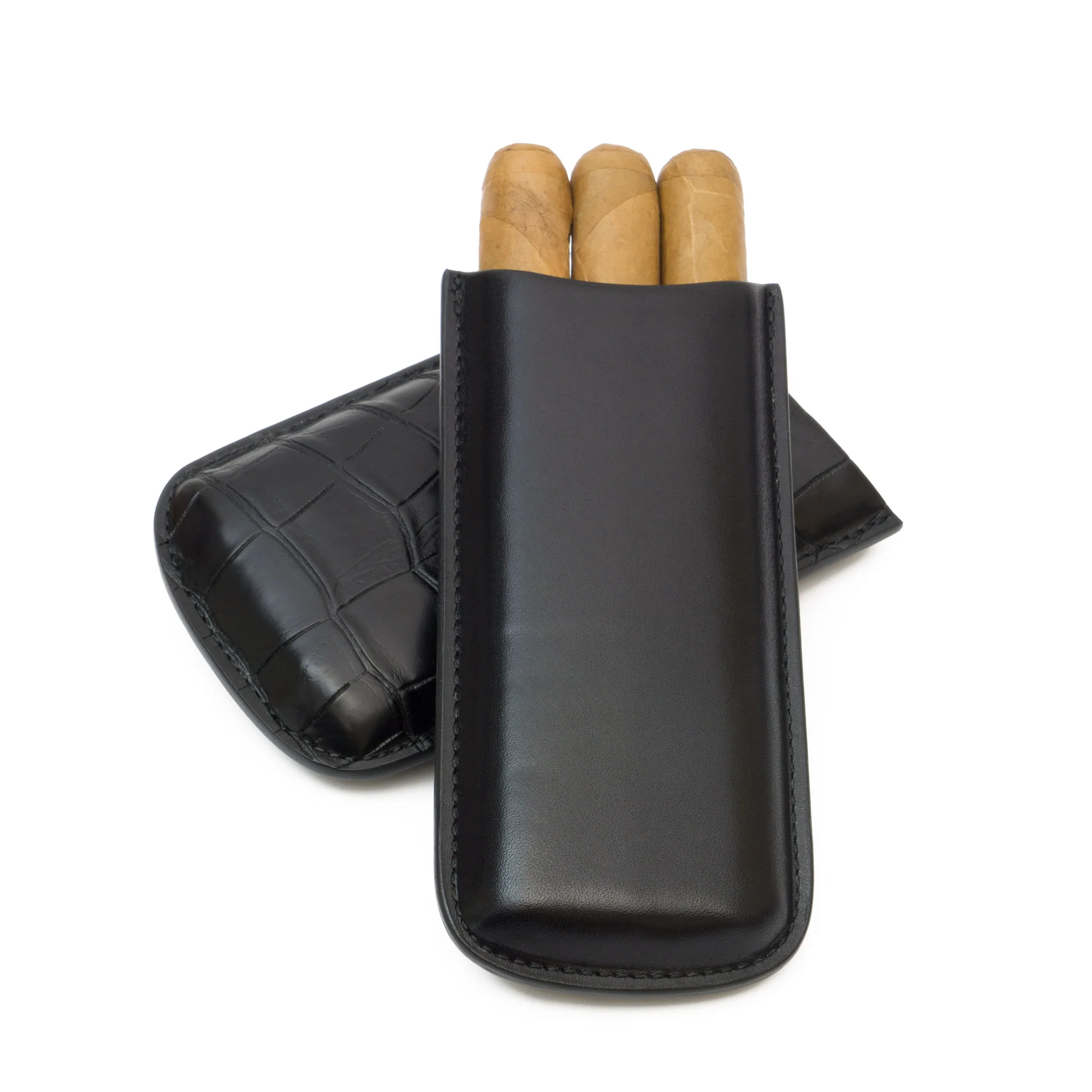 Genuine Alligator and Leather Cigar Case | TF600 - Image 3