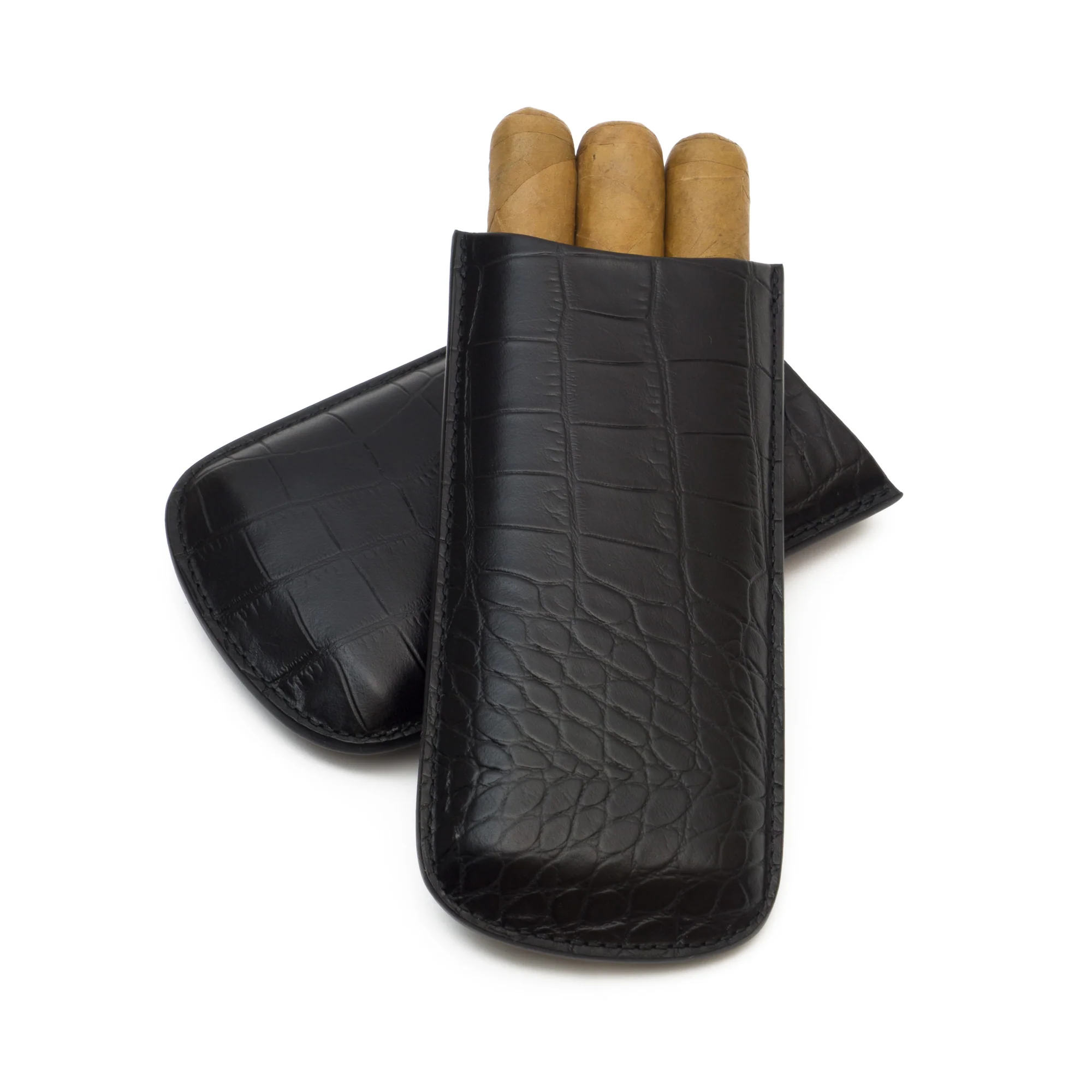 Genuine Croco Embossed Leather Cigar Case | TF400 - Image 2