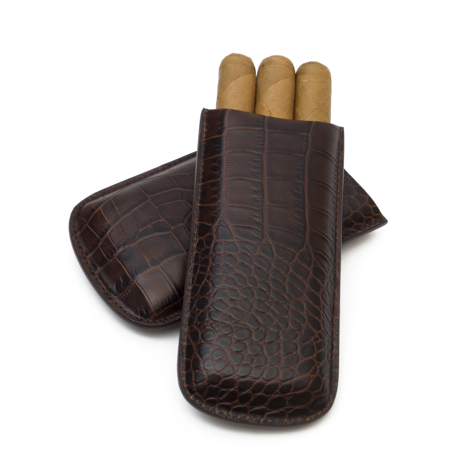 Genuine Croco Embossed Leather Cigar Case | TF400 - Image 3