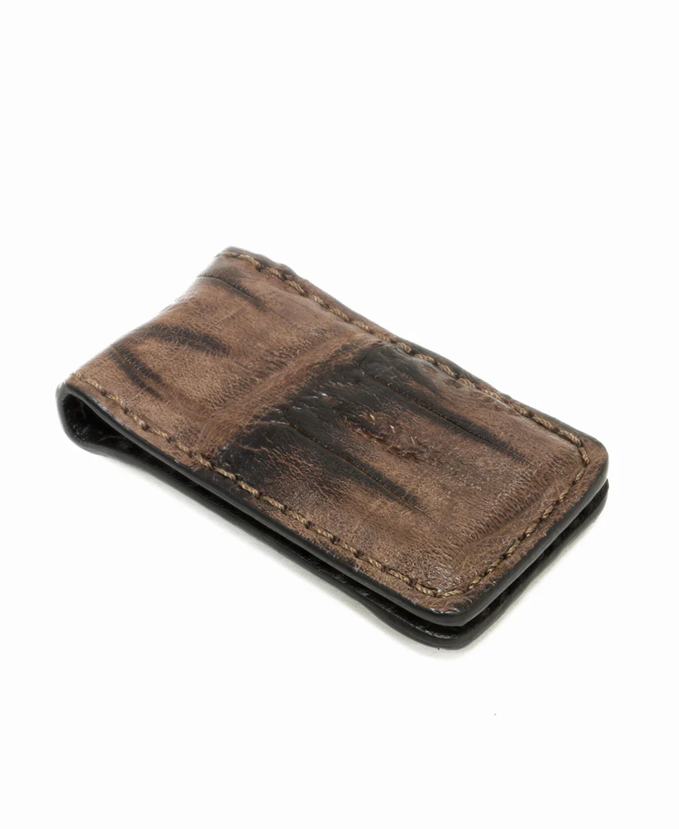 Genuine Crocodile Magnetic Money Clip | USA Made