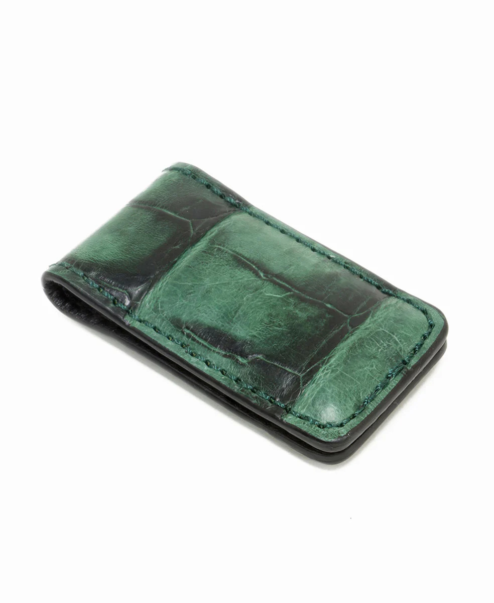 Genuine Crocodile Magnetic Money Clip | USA Made - Image 3
