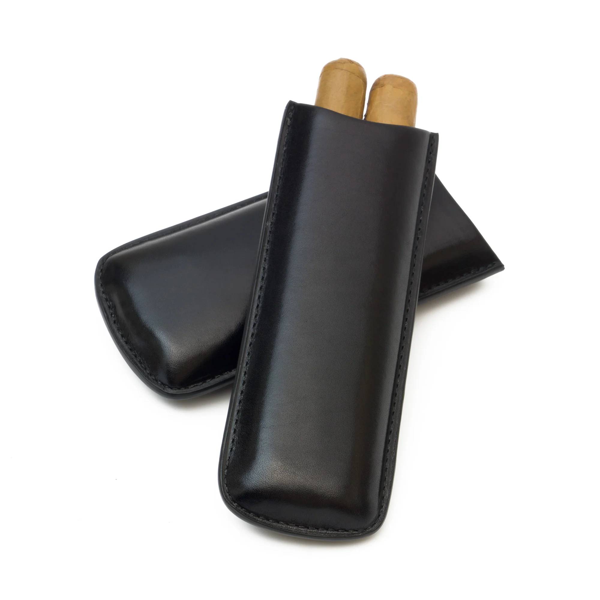 Genuine Leather 2-Finger Cigar Case | TF300 - Image 2