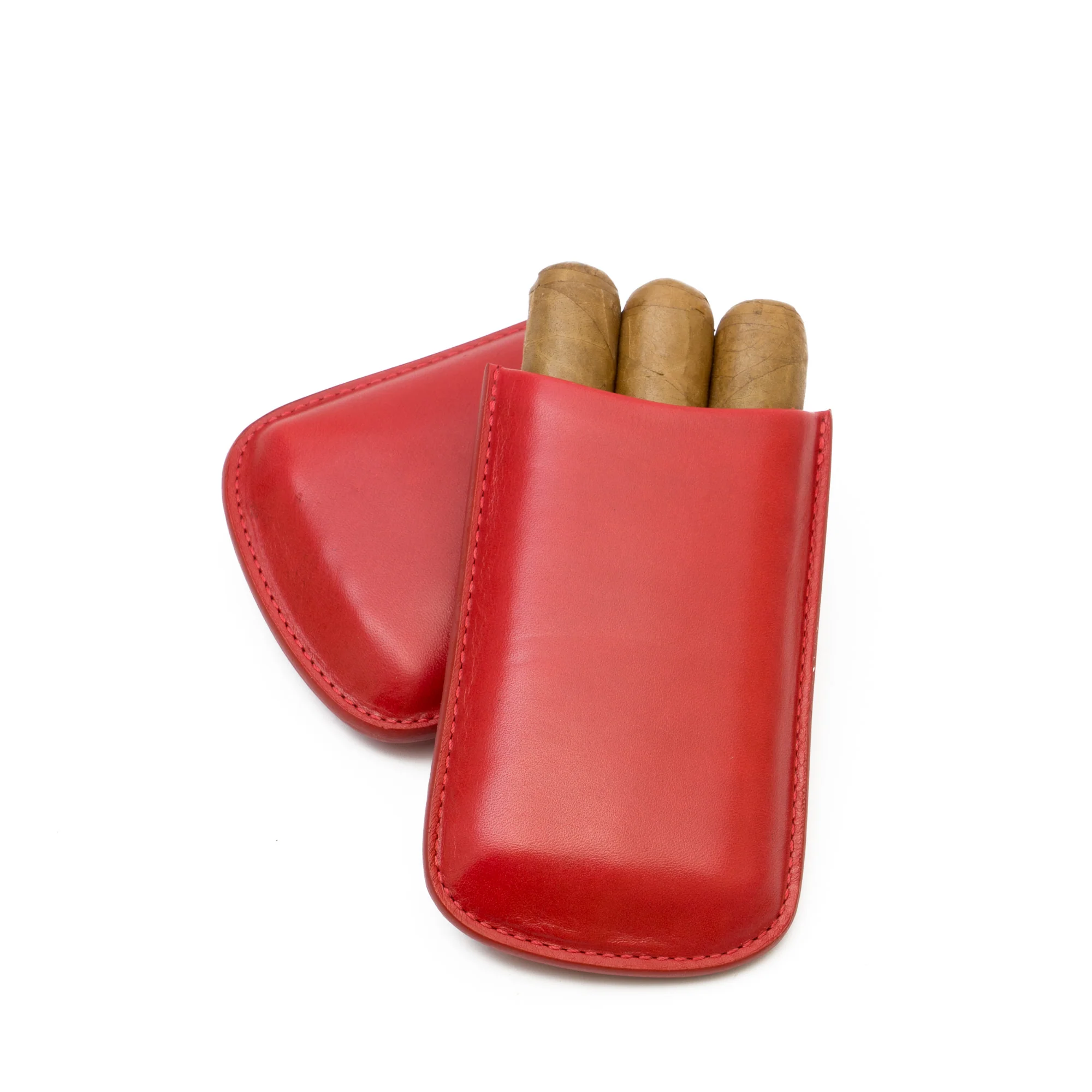 Genuine Leather Robusto Cigar Case | TF300 - Image 2