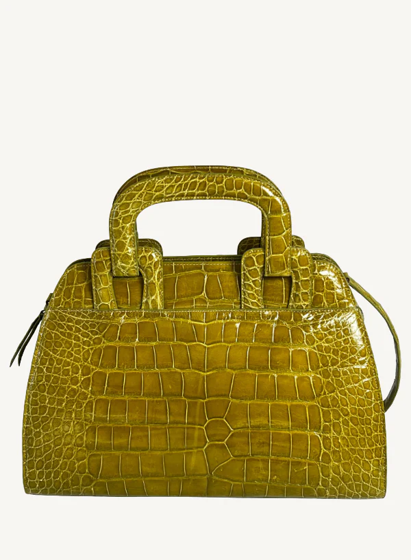 Green Alligator Hand Bag - Image 3