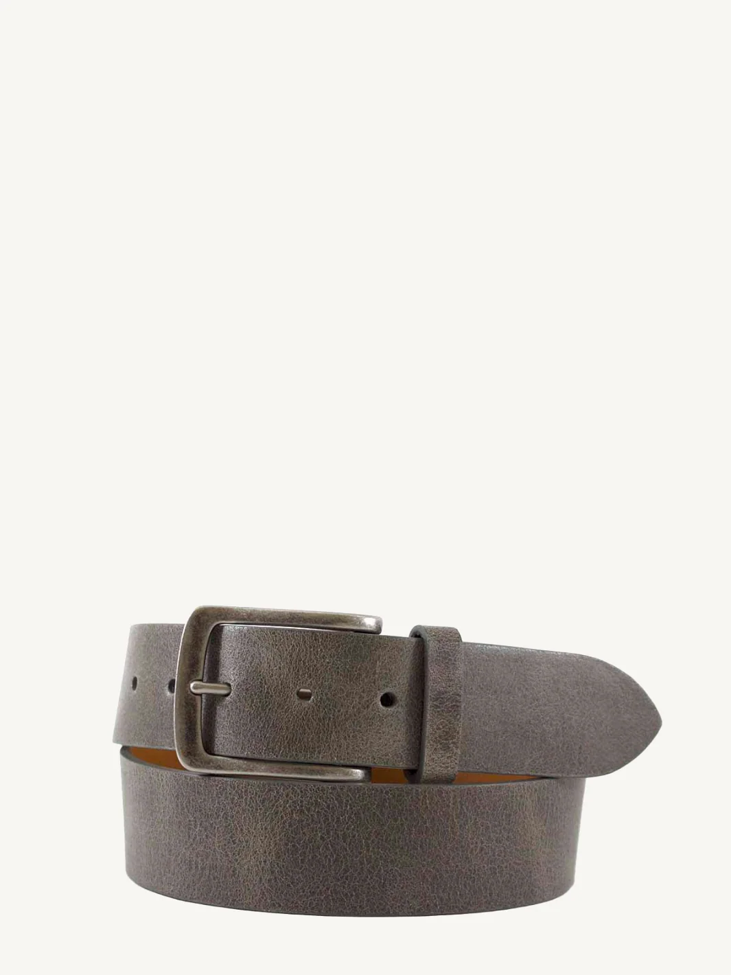 Grey Distressed Leather Belt | 1 1/2" Width