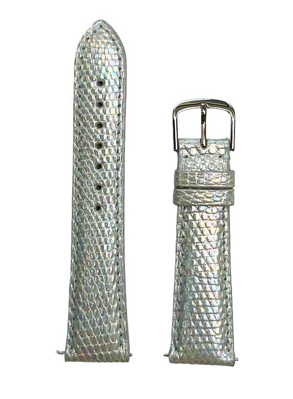 Iridescent Pearl Genuine Lizard | h1950