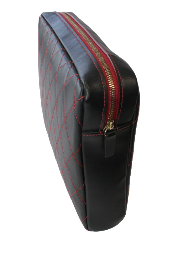 Black/Red Women's Make Up Bag | USA Made - Image 3