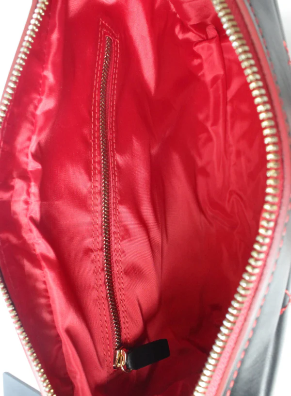 Black/Red Women's Make Up Bag | USA Made - Image 4